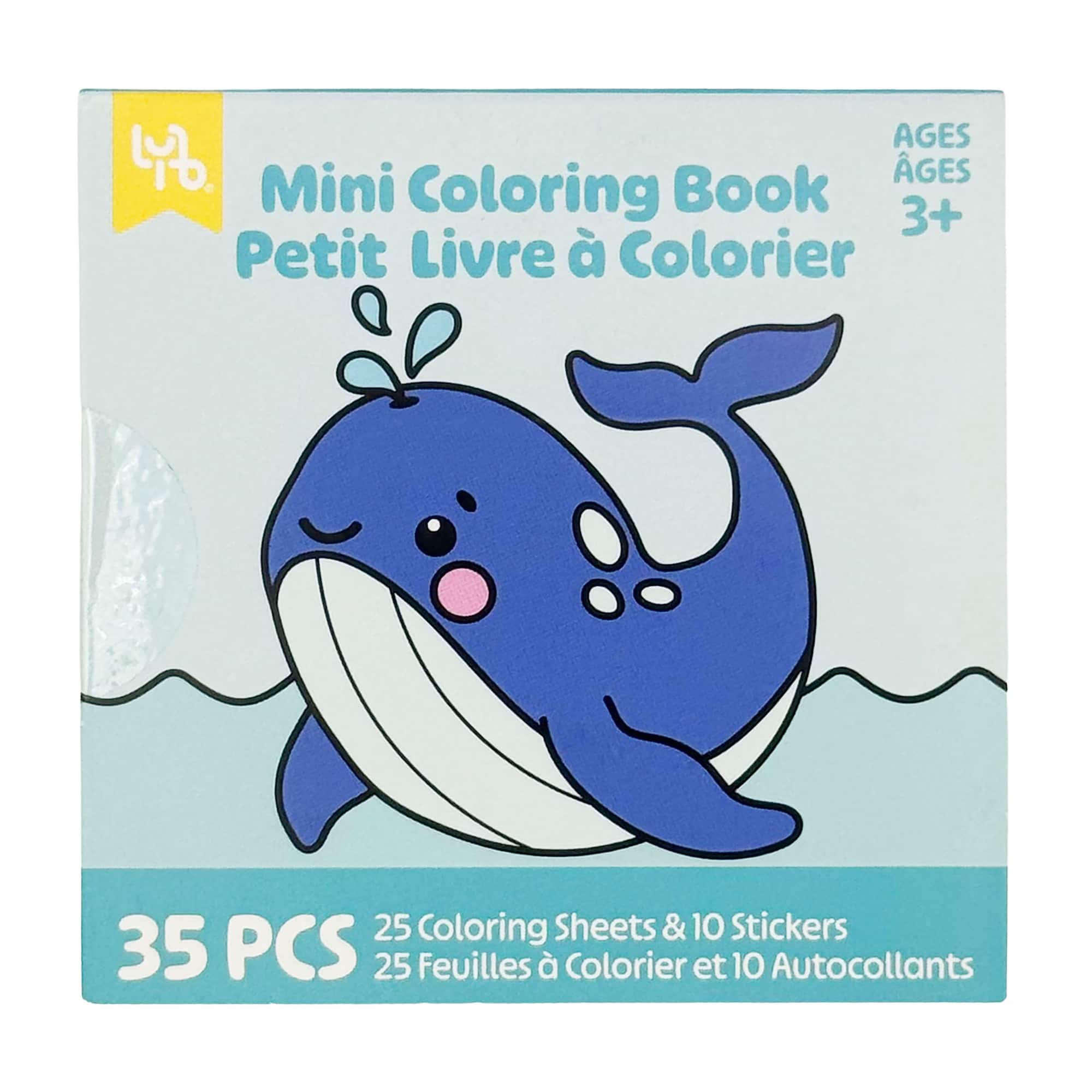 Little Yellow Bicycle® Sea Creatures Mini Coloring Book